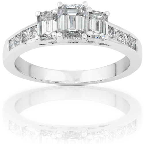 Emerald cut engagement rings online